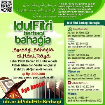 Berbagi Bahagia Idul Fitri untuk Penghafal Al-Qur'an di Penjara